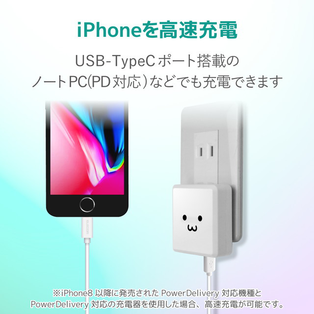 USB-C to Lightningケーブル (やわらか) (1.2m ホワイト)サブ画像