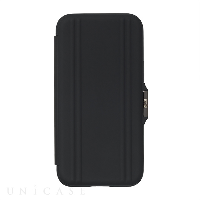 【アウトレット】【iPhone13 mini ケース】ZERO HALLIBURTON Hybrid Shockproof Flip Case for iPhone13 mini (Black)