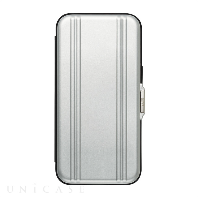 【アウトレット】【iPhone13 ケース】ZERO HALLIBURTON Hybrid Shockproof Flip Case for iPhone13 (Silver)