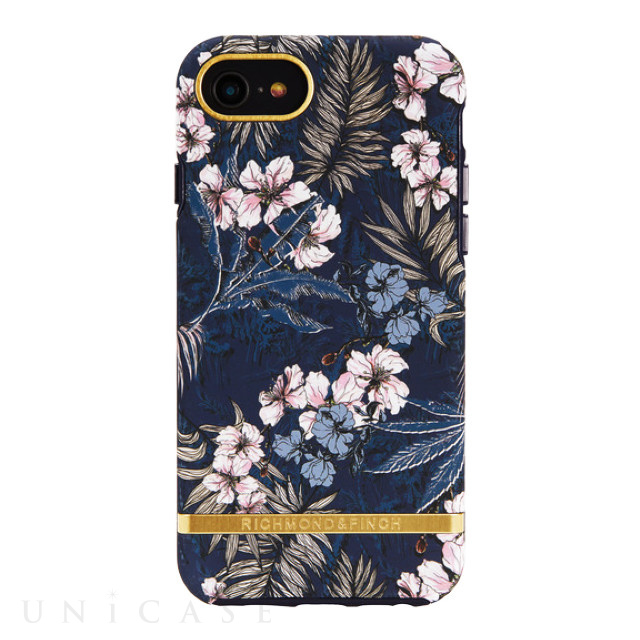 【iPhoneSE(第3/2世代)/8/7 ケース】Floral Jungle - Gold details