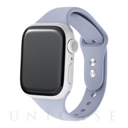 【Apple Watch バンド 41/40/38mm】スリムシリコンバンド (ブルーアッシュ) for Apple Watch SE(第2/1世代)/Series9/8/7/6/5/4/3/2/1