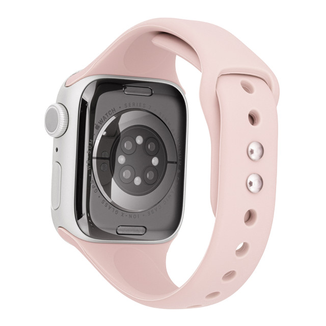 【Apple Watch バンド 41/40/38mm】スリムシリコンバンド (ベビーピンク) for Apple Watch SE(第2/1世代)/Series9/8/7/6/5/4/3/2/1サブ画像