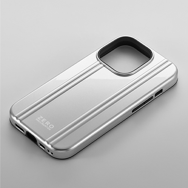 【iPhone14 Plus ケース】ZERO HALLIBURTON Hybrid Shockproof Case (Silver)サブ画像