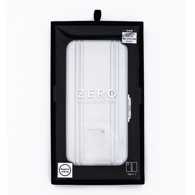 【iPhone14/13 ケース】ZERO HALLIBURTON Hybrid Shockproof Flip Case (Black)サブ画像