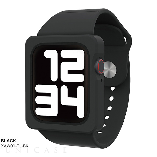 【Apple Watch バンド 45/44mm】TILE Apple Watch Band Case (BLACK) for Apple Watch SE(第2/1世代)/Series9/8/7/6/5/4