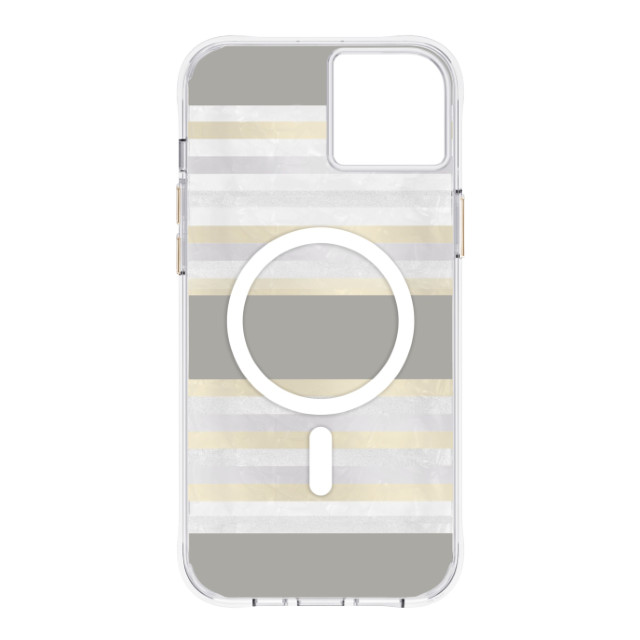 【iPhone14 Plus ケース】MagSafe対応・抗菌・3.0m落下耐衝撃 Pearl Stripesサブ画像