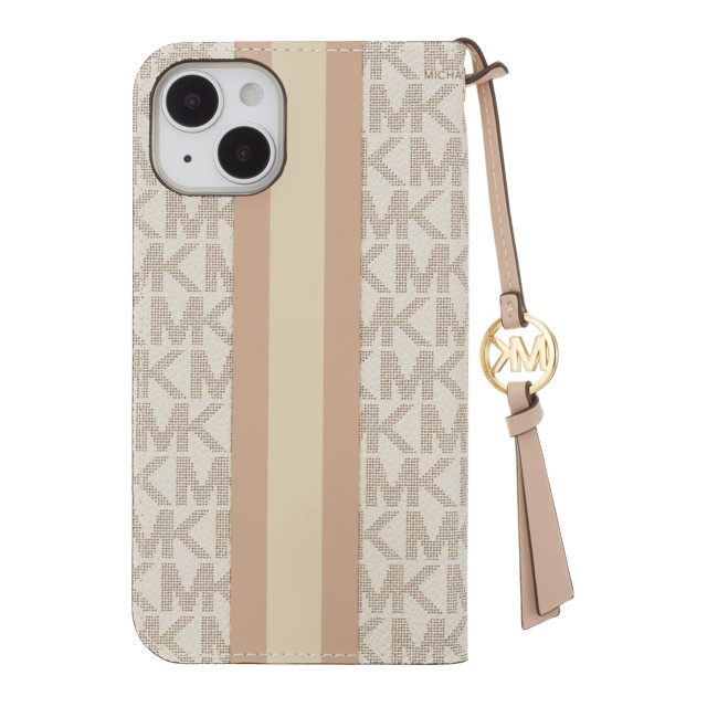 【iPhone14 ケース】Folio Case Stripe with Tassel Charm for MagSafe (Vanilla)サブ画像