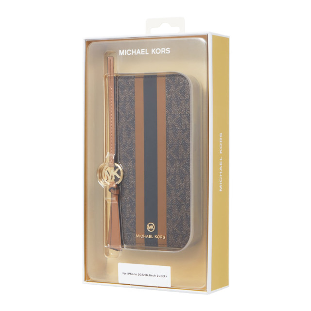 【iPhone14 ケース】Folio Case Stripe with Tassel Charm for MagSafe (Brown)goods_nameサブ画像