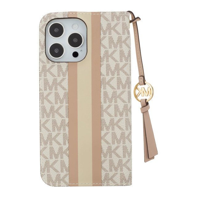 【iPhone14 Pro Max ケース】Folio Case Stripe with Tassel Charm for MagSafe (Vanilla)サブ画像