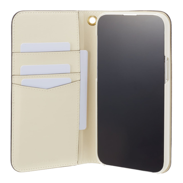【iPhone14 Pro Max ケース】Folio Case Stripe with Tassel Charm for MagSafe (Vanilla)サブ画像