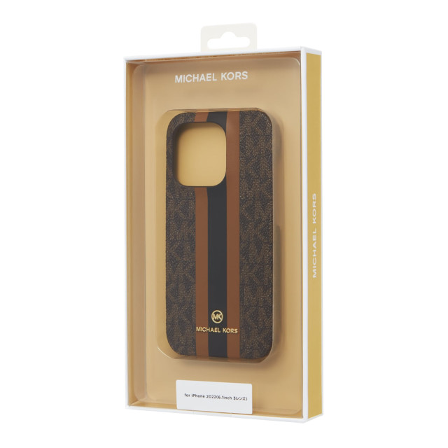 【iPhone14 Pro ケース】Slim Wrap Case Stripe for MagSafe (Brown)サブ画像