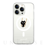 【iPhone14 Pro ケース】ネコマンジュウ MagSafe対応クリアケース (ブランコ)