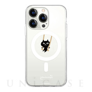 【iPhone14 Pro Max ケース】ネコマンジュウ MagSafe対応クリアケース (ブランコ)