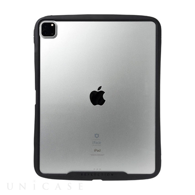 【iPad Pro(12.9inch)(第5世代) ケース】iFace Reflection ポリカーボネートクリアケース (ブラック)