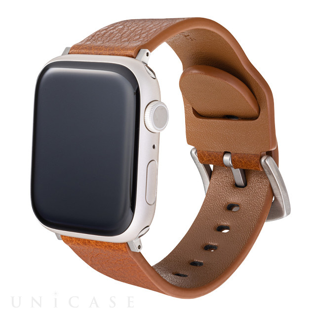 【Apple Watch バンド 49/45/44/42mm】イタリアンレザーバンド (コニャック) for Apple Watch Ultra2/1/SE(第2/1世代)/Series9/8/7/6/5/4/3/2/1