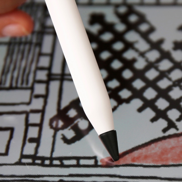 【Apple Pencil(第2/1世代)】一体型TPUカバー付きチップ 4個入り (ブラック)サブ画像