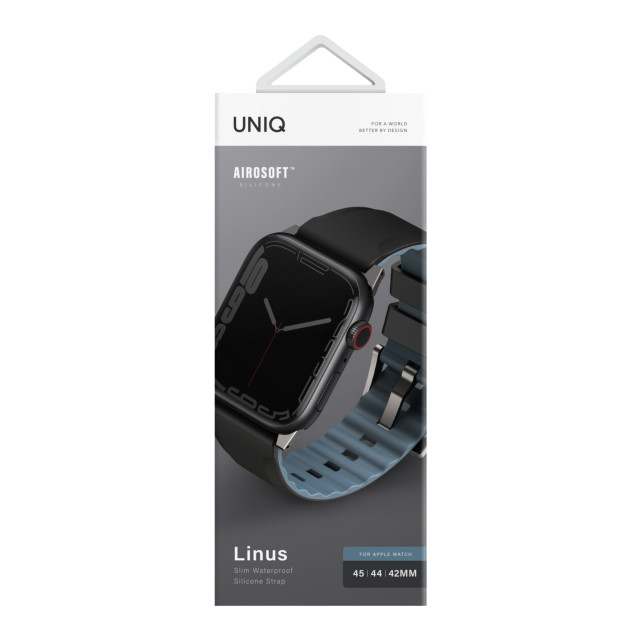 【Apple Watch バンド 45/44/42mm】LINUS AIROSOFT シリコン APPLE WATCH バンド MIDNIGHT BLACK (BLACK) for Apple Watch SE(第2/1世代)/Series9/8/7/6/5/4/3/2/1サブ画像