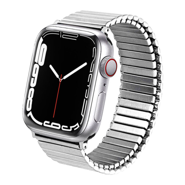 【Apple Watch バンド 41/40/38mm】メタルストレッチバンド Lサイズ (シルバー) for Apple Watch SE(第2/1世代)/Series9/8/7/6/5/4/3/2/1サブ画像