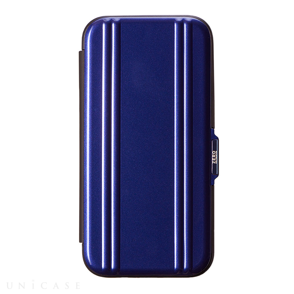 【アウトレット】【iPhone14 Pro ケース】ZERO HALLIBURTON Hybrid Shockproof Flip Case (Blue)