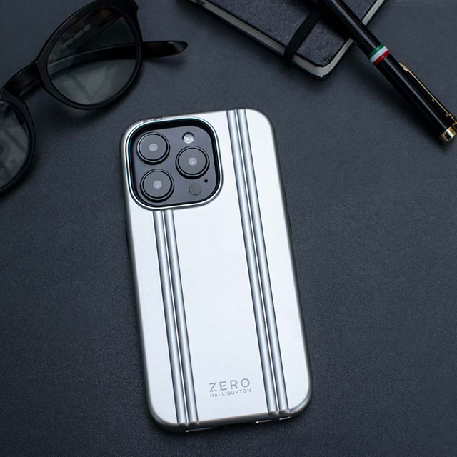 【アウトレット】【iPhone14 Plus ケース】ZERO HALLIBURTON Hybrid Shockproof Case (Silver)サブ画像