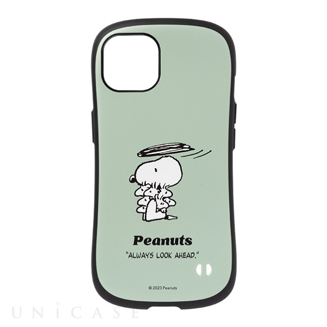 【iPhone13 ケース】PEANUTS iFace First Classケース (くすみグリーン/ウッドストック)