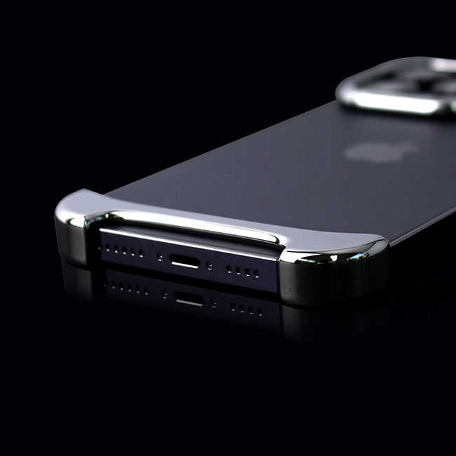【iPhone14 Pro Max ケース】Arc Pulse (アルミ・ミラーシルバー)サブ画像