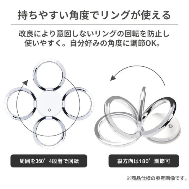 ちいかわ iFace Finger Ring Holder フラットタイプ (ハチワレ/アップ)goods_nameサブ画像