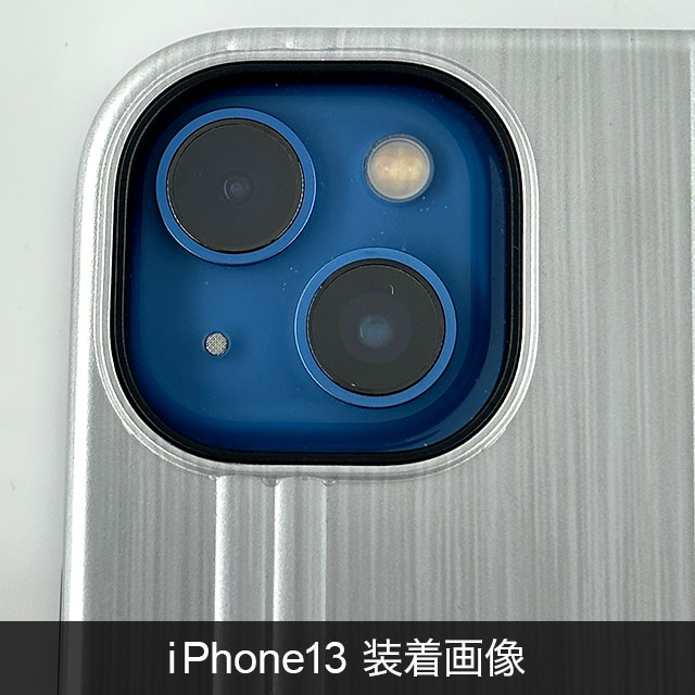【iPhone15/14/13 ケース】ZERO HALLIBURTON Hybrid Shockproof Flip Case (Matte Silver)サブ画像