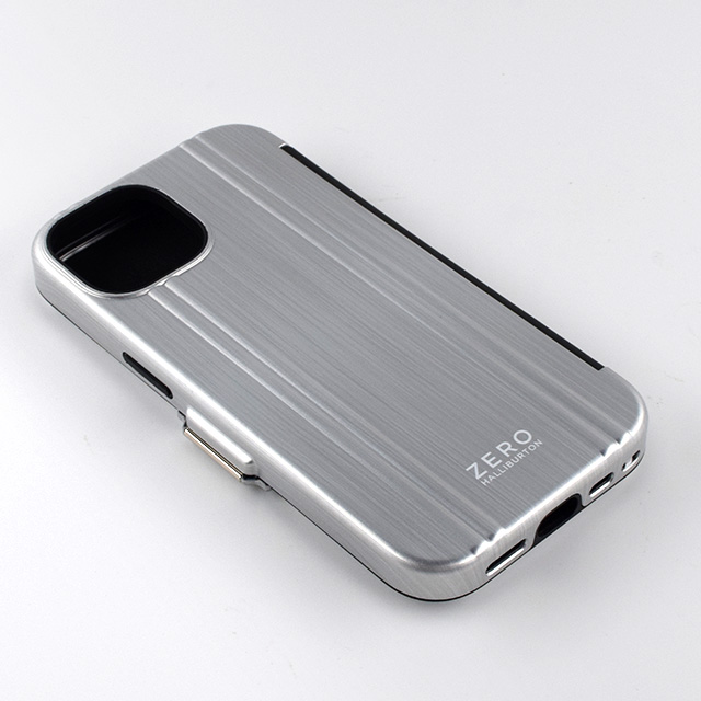 【iPhone15 Pro ケース】ZERO HALLIBURTON Hybrid Shockproof Flip Case (Matte Silver)サブ画像