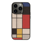 【iPhone15 Pro ケース】MagSafe対応天然木ケース (Mondrian Wood)