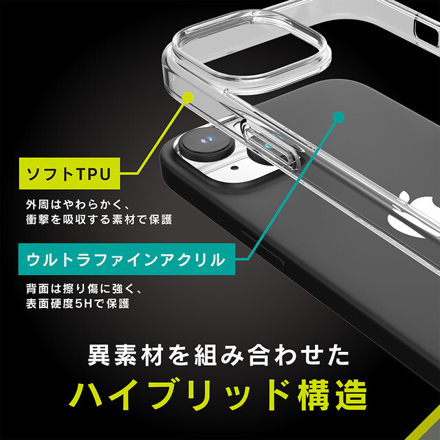 【iPhone15 Plus ケース】[Turtle Solid] 超精密設計 ハイブリッドケース (クリア)サブ画像