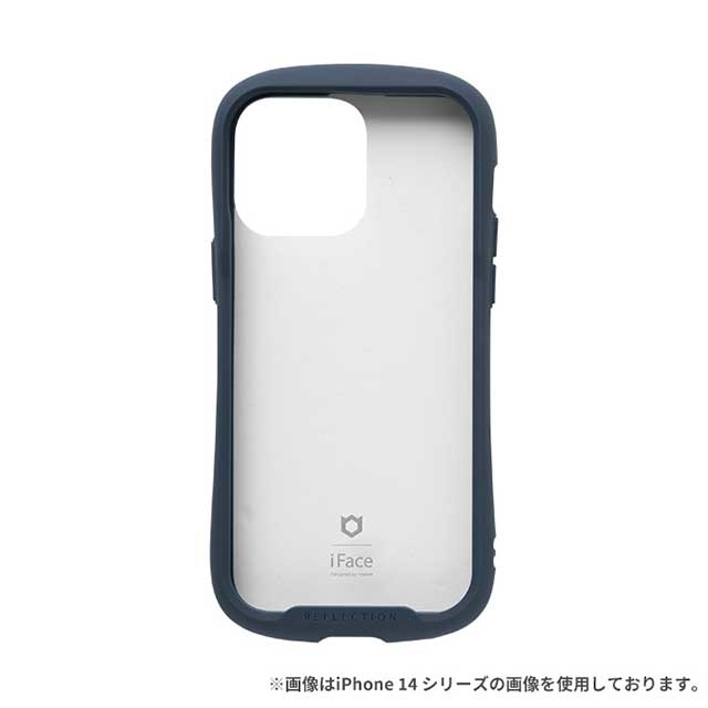 【iPhone15 Pro Max ケース】iFace Reflection強化ガラスクリアケース (ネイビー)