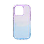 【iPhone15 Pro ケース】iFace Look in Clear Lollyケース (ヴァイオレット/サファイア)