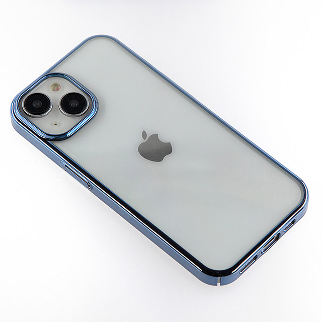 【iPhone15 ケース】サイドメッキケース (ブルー)サブ画像