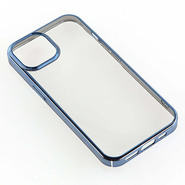 【iPhone15 ケース】サイドメッキケース (ブルー)サブ画像