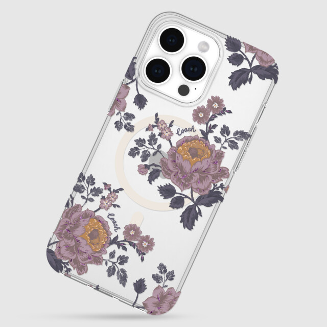 【iPhone15 Pro Max ケース】Protective Case for MagSafe (Moody Floral/Purple/Glitter/Clear)goods_nameサブ画像