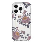 【iPhone15 Pro ケース】Protective Case for MagSafe (Moody Floral/Purple/Glitter/Clear)