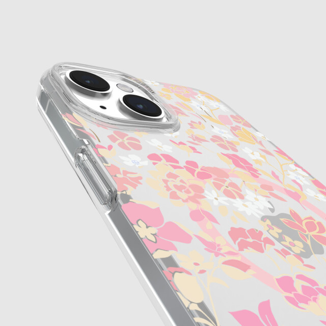 【iPhone15 Plus ケース】Protective Hardshell Case for MagSafe (Flowerbed Pink Ombre/White/Rose/Pink/Multi/Gold Foil Logo)サブ画像