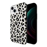 【iPhone15 Plus ケース】Protective Hardshell Case for MagSafe (City Leopard Black/Gold Foil/Clear)