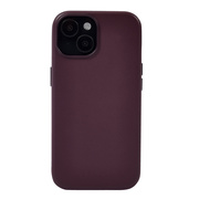 【iPhone15/14/13 ケース】Leather Plain Case(purple)