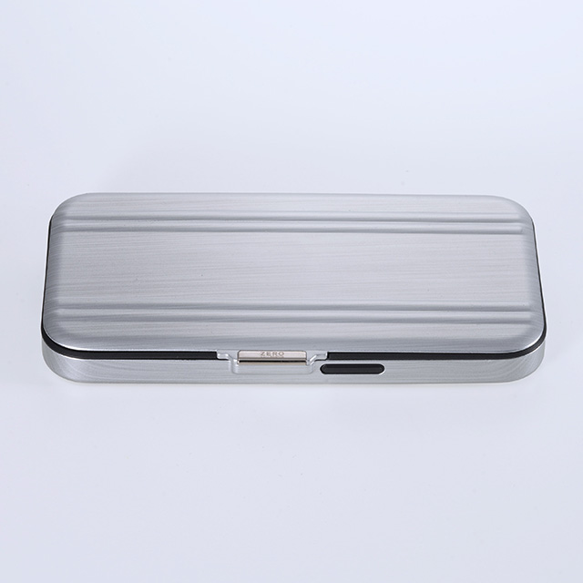 【アウトレット】【iPhone15 Pro ケース】ZERO HALLIBURTON Hybrid Shockproof Flip Case (Matte Silver)サブ画像