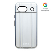 【Google Pixel 8a ケース】ZERO HALLIBURTON Hybrid Shockproof Case (Matte Silver) - Made for Google