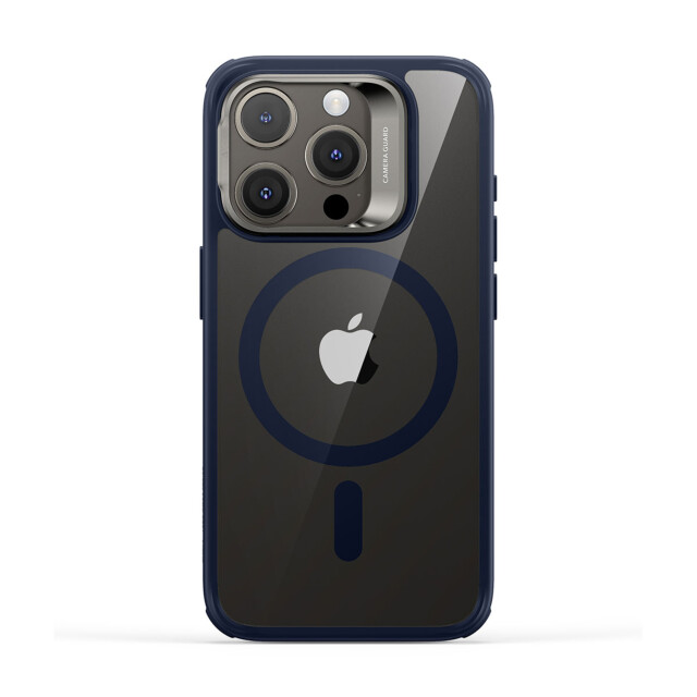 【iPhone15 Pro ケース】Classic スタンド付きハイブリッドケース (クリアダークブルー)サブ画像