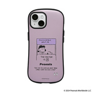 【iPhone15 ケース】PEANUTS iFace First Classケース (くすみパープル/ルーシー)