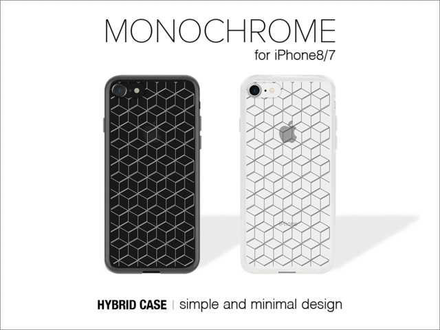 白と黒のコントラストがおしゃれなUNiCASE新作iPhoneケース“MONOCHROME CASE for iPhone8/7 ”登場