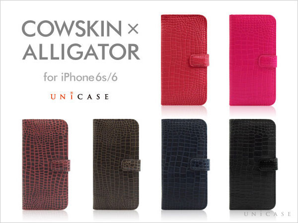 COWSKIN Diary ×ALLIGATOR for iPhone6s/6