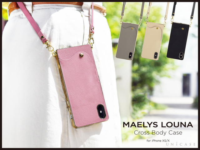 女性のライフスタイルに合わせたアイテムを提案するブランド“MAELYS LOUNA（マエリスルーナ）”から、 おしゃれな【iPhoneXS/X ケース】Cross Body Caseが登場