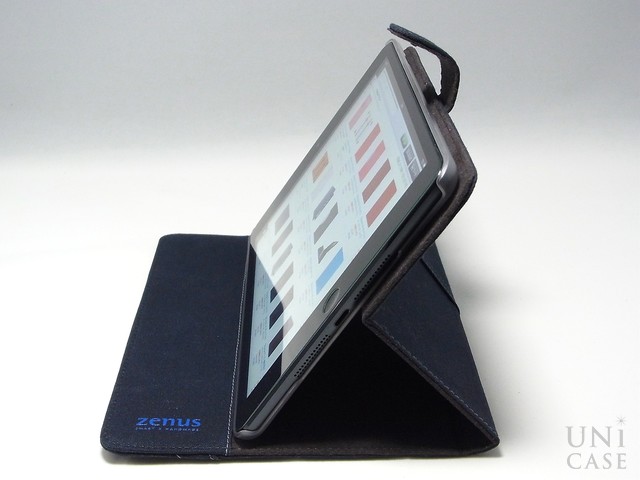 【iPad mini3/2/1 ケース】Cambridge Diary ネイビーの横置き