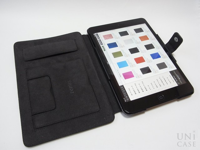 【iPad mini3/2/1 ケース】Masstige Lettering Diary ブラックの装着