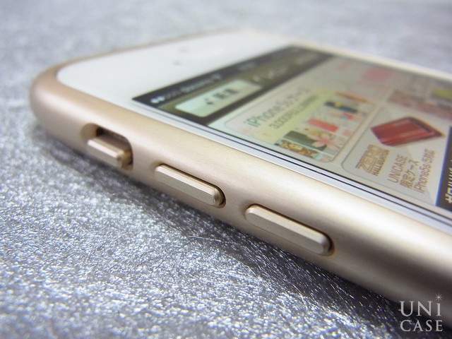 【iPhoneSE(第1世代)/5s/5 ケース】Duralumin Curvacious Bumper (Gold)のサウンドボタン